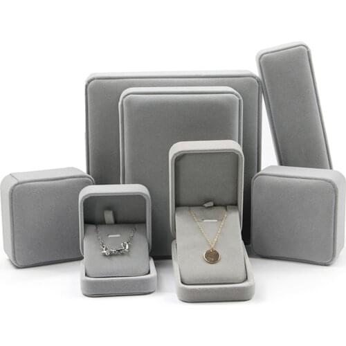 Velvet Jewelry Set Box Accessories for Women Bracelets Necklaces Rings Earrings Jewellery Packing Wedding Birthday Gift Boxes