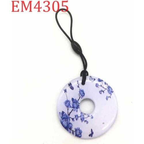 125Khz Rewritable Blank Card Card Copy Keychain RFID EM4305 T5577 Token Tag Waterproof Circular Keyfob Key Ring Badge Smart Tag