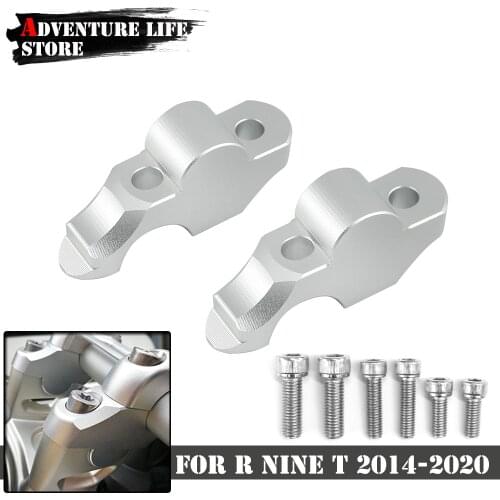 For BMW R NineT R Nine T R 9T RNINET Scrambler 2014-2020 Motorcycle HandleBar Clamp 28mm Raised Adapter Handle Bar Mount Riser