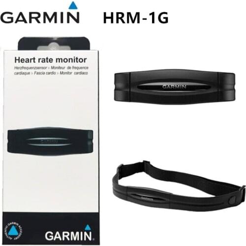 GARMIN HRM-1G Running Heart Rate Monitor With Chest Strap ANT+ Waterproof Garmin 1st Generation HRM New Original Black with Box