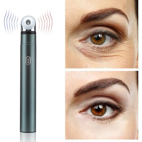 Eye Beauty Devices EMS RF Hot Ice Compress Anti Wrinkle Face Skin Rejuvenation Vibration Massage Anti Aging Eye Care Device Gift