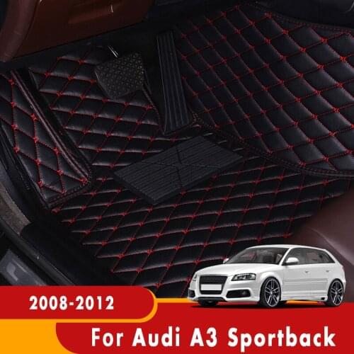 Carpets For Audi A3 Sportback 2012 2011 2010 2009 2008 Car Floor Mats Auto Interior Accessories Parts Custom Foot Pads