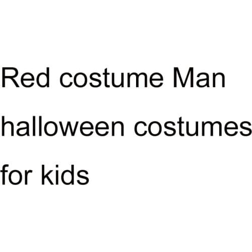 Red costume Man halloween costumes for kids superhero capes Zhengtai cosplay carnival costume