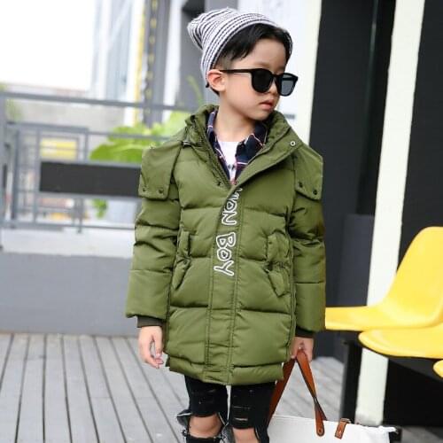 Lullverson-high End Autumn 100% Cotton Wadded Jackets for Boys and Girls Hood Jackets for Boys and Girls Hooded Parkas Medium