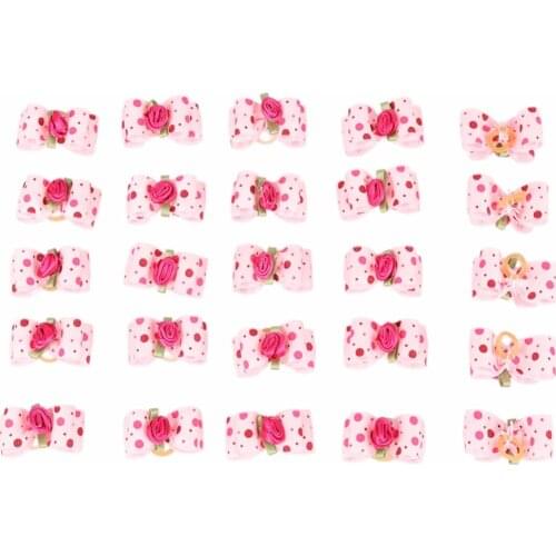 Small Dogs Bows Hair Grooming Puppy Accessories Shop Supplies For Pets Hair Clips Grooming Yorkshire Table Bows fiocchi per cani