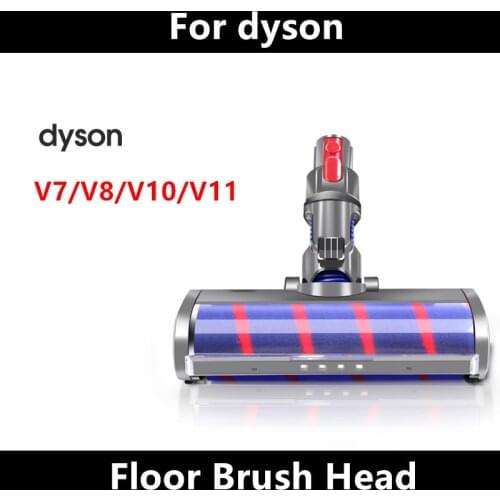 Motorized Floor Brush Head Tool Replacement For Dyson V8 V7 V10 V11 Vacuum Cleaner Parts Soft Sweeper Roller Head Floor Brush