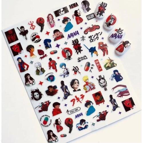 TSC-101 cute SUPER slider tomie beginning 3d nail art stickers finished sticker patch