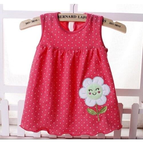 2017 New Style Baby Dress Princess for Infant Summer Multicolor Stripes Baby Girl Dresses Newborn Girls Cutton Clothes 0-18month