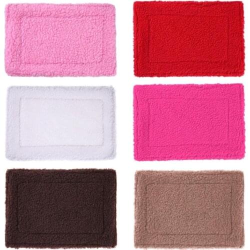 Plush Pet Hamster Cushion Mat Hedgehog Squirrel Warm Blanket Guinea Pig Bed