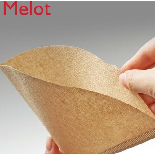 European-Style Simple Solid Color Environmental Protection Coffee Filter Paper V60 Log Drip Type Pour-over Coffee Filter Paper