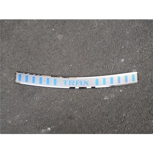 Car styling For Chevrolet Trax 2014-2018 stainless steel car Ultra-thin Rear Bumper Protector Sill Trunk Tread Plate Trim