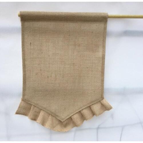 200pcs/lot free shipping Jute Garden Flag Personalized Latest Fashion Burlap Garden Flag SN711