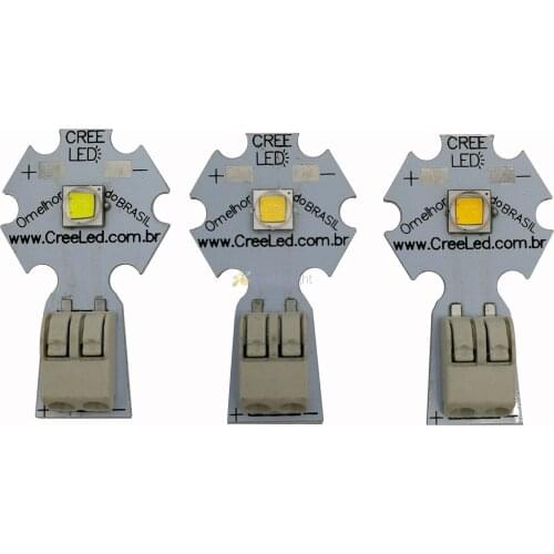 2x CREE XM-L2 T6 High Power LED Emitter XML2 Cool White 6500K Neutral White 4500K Warm White 3000K 20mm Solderless Aluminum PCB