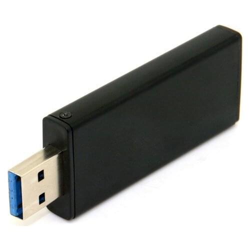 42mm NGFF M2 SSD to USB 3.0 External PCBA Conveter Adapter Card Flash Disk Type with Black Case