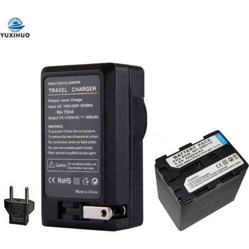 4500mAh NP-QM91D NPQM91D Camera Camcorder Battery + AC Charger For Sony NP F980 F970 F960 F550 F570 F750 F770 CCD-RV100 TRU47E