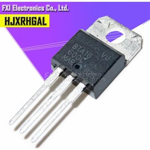5pcs BTA16-600C BTA16-600 BTA16 Triacs 16 Amp 600 Volt TO-220 new original
