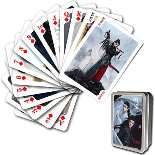54 Sheets/Set 2019 New CHEN QING LING Poker Cards The Untamed Board Game Cards Postcard Fans Collection Gifts