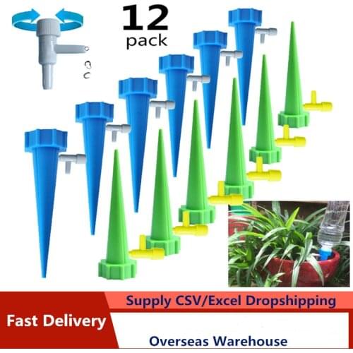 6/12/18Pcs/lot Automatic Irrigation Tool Spikes Automatic Flower Plant Garden Supplies Useful Self-Watering Device