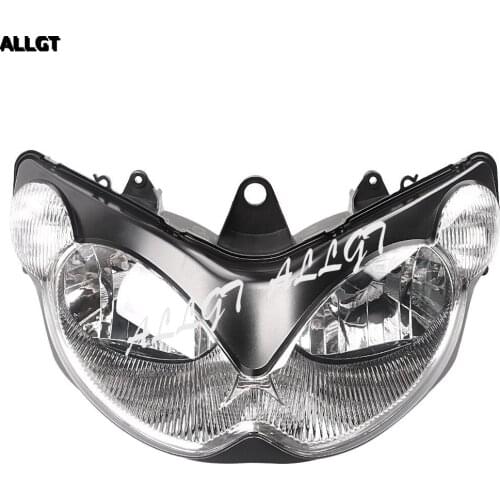ALLGT Clear Motorcycle Front Head Lamp Headlight for KAWASAKI ZZR1200 2002 2003 2004 2005 -2015