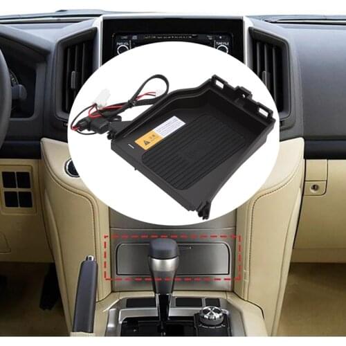 Car wireless charger Fit for Toyota Land Cruiser LC200 2016 2017 2018 2019 2020 QI cordless charge board fast charging adapter