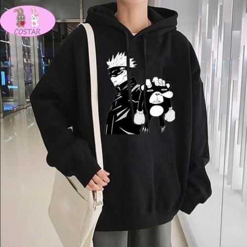 COSTAR Hot New Anime Jujutsu Kaisen Gojo Satoru Printed Fashion Hoodies Pullover Harajuku Hooded Sweatershirt Unisex