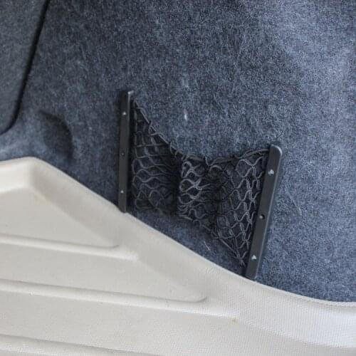 Dual Layer Car Back Rear Trunk Seat Elastic String Net Mesh Storage Bag Pocket Cage Car Styling Interior Organizer Bags Hot Sale