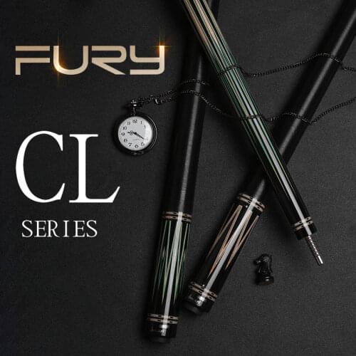 Fury CL series billiard pool cue stick kit Canadian maple shaft 13mm tip center joint fashionable digital engraving linen wrap