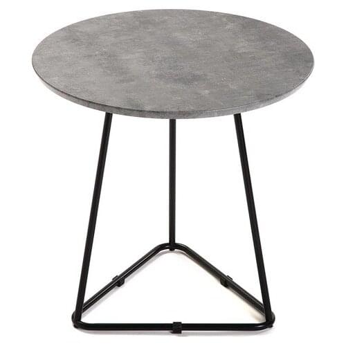 Small Side Table Circular MDF Wood (48 x 48 x 48 cm)