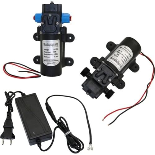DC 12V 60W Micro Diaphragm Water Pump Self-priming Booster Pump Automatic Switch 5L/min for Home garden 1 Pcs