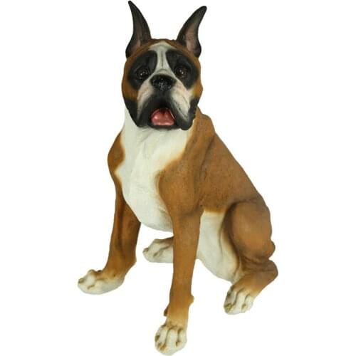 Handmade Simulation Dog Decoration Boxer Dog Model Home Courtyard Living Room Entrance and Wine Cabinet Animal Pet Ornames