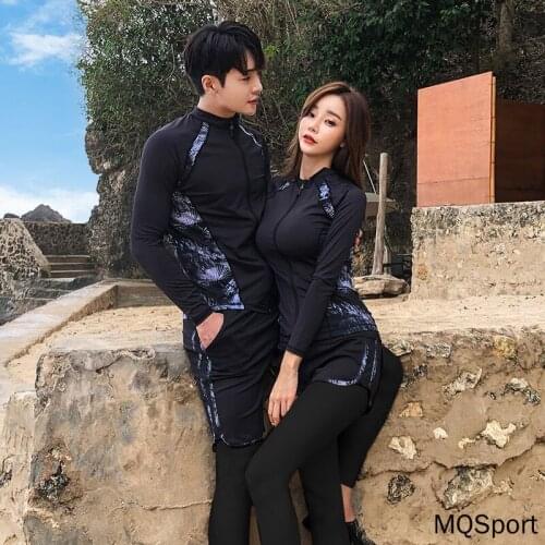 Diving dressMens 3 Pieces Ladys 5 Pieces Swimwear Long-sleeved Trousers Lovers Long Sleeve Rashguard Running Quick-DryBodysuit