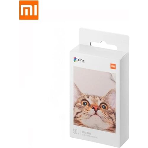 Original Xiaomi ZINK Pocket Printier Self-adhesive Photo Print Paper 20/50 sheets for XIAOMI 3-inch Mini Pocket Photo Printer