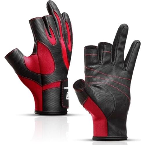 Outdoor Mountaineering Cycling Three-Finger Fishing Gloves For Men And Women Non-Slip Sports Bike Gloves