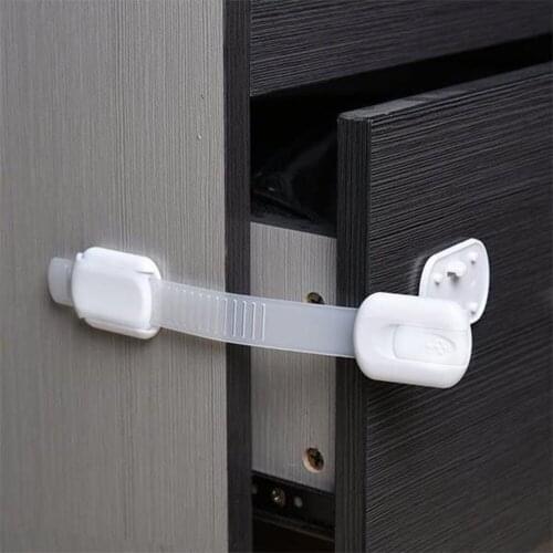 Kids Safety Plastic Protection Safety Lock Cabinet Safety Lock Baby Furniture Door Drawer Lock Refrigerator Baby Protectors