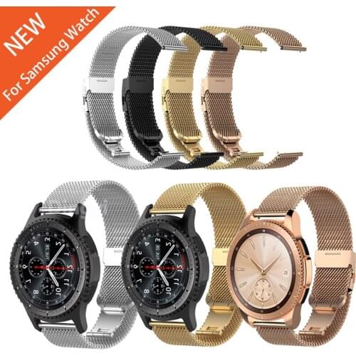 For Samsung Galaxy Watch Metal Milanese Wrist Strap 46mm 42mm Smartwatch Band for Samsung Gear S3 S2 Classic Bracelet Watchband