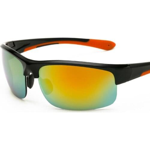 2018 Luxury Women Sunglasses Brand Men Coating Mirror Driving Sun Glasses Unisex Casual Oculos Male Half Frame Eyewear