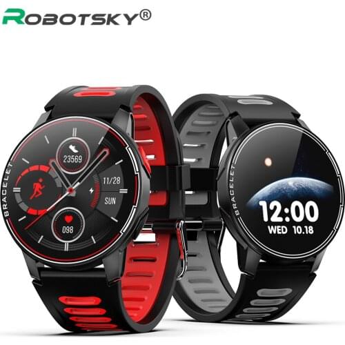 Smart Watch Men Women IP68 Waterproof Blood Pressure Heart Rate Fitness Tracker Sport Push Refused Answer The Call Smartwatch