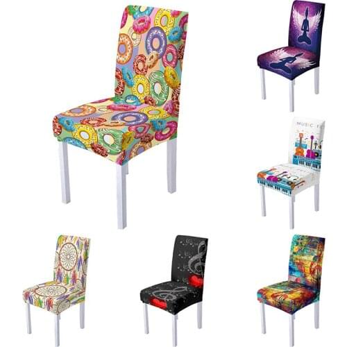 Modern Chair Cover Elastic Anti-dirty Chair Slipcover Chair Protector Stretch Seat Cover for Dining Room