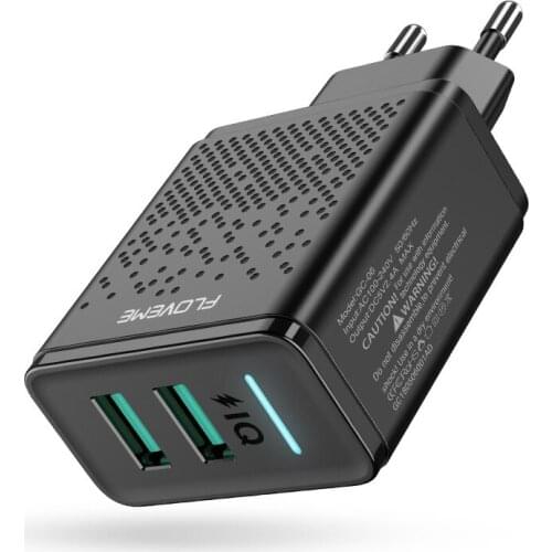 Quick Charge 5V2.4A USB US EU Charger Universal Mobile Phone Charger Wall Fast Charging Adapter For iPhone Samsung Xiaomi Huawei