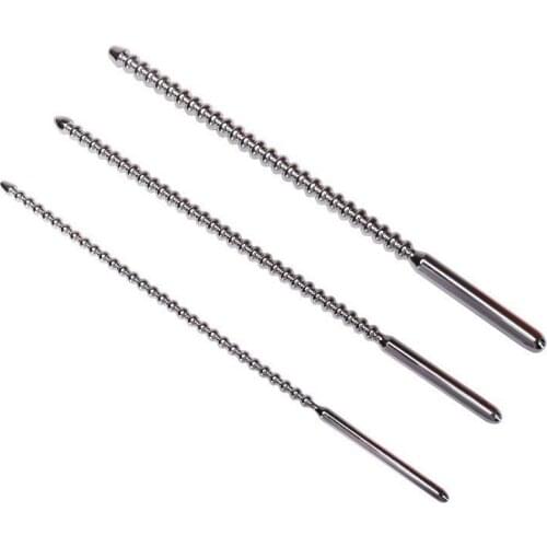 Stainless Steel Penis Plug Urethral Dilator Metal Urethral Catheter Sounding Horse Eye Stimulation Adult Sex Toys for Men MC76