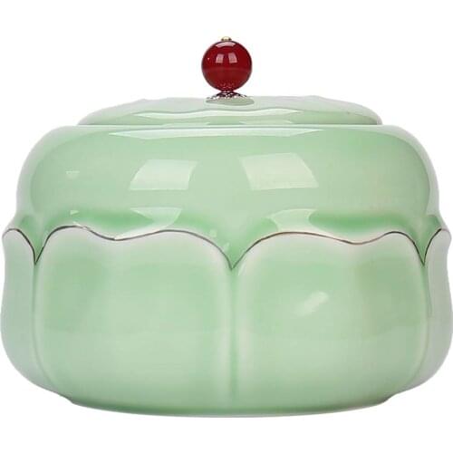 Cremation Urn - Funeral Urn for Pet - Made in Ceramics & Hand-Painted- Display Burial Urn at Home or in Niche at Columbarium