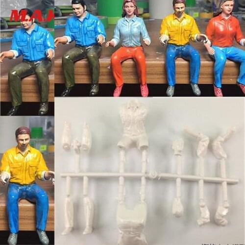 1/14 Scale Truck Scene accessories 1pcs workers Unpaited Man Driver Doll for 1/10 1/12 1/14 RC Tractor Trailer Truck Accessory