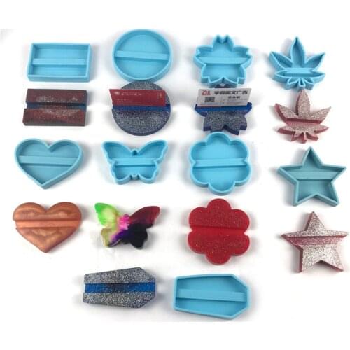 2021 New Hot Diy Crafts Casting Tools Business Card Holder Epoxy Resin Mold Mobile Phone Stand Casting Silicone Mould 54dc