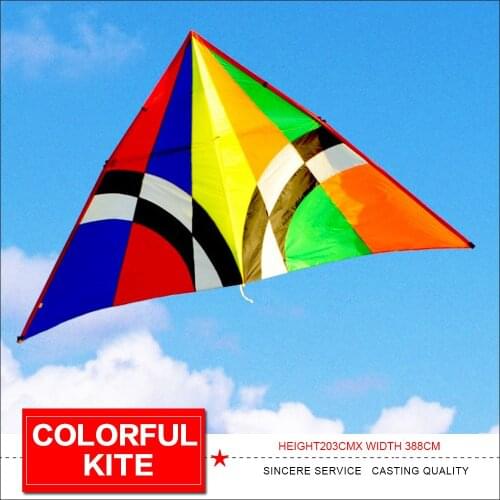 4 square meters big triangle colorful kite