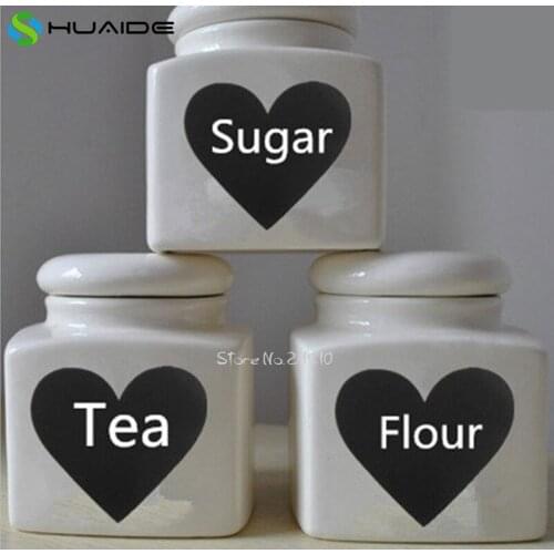 48pcs Fancy Chalkboard Labels - Mason Jar Labels, Pantry Labels, Chalkboard Stickers, Peel and Stick Removable Wall Decal A646