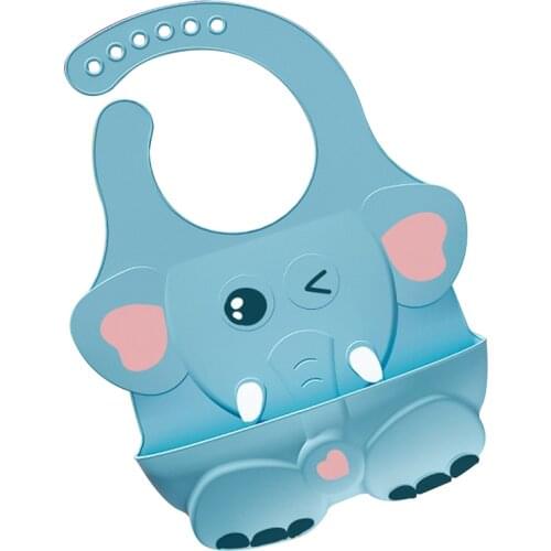Baby Bibs Cute Cartoon Waterproof Silicone Printed Baby Stuff Kids Girl Boy Feeding Bibs Adjustable Children Burp Cloths