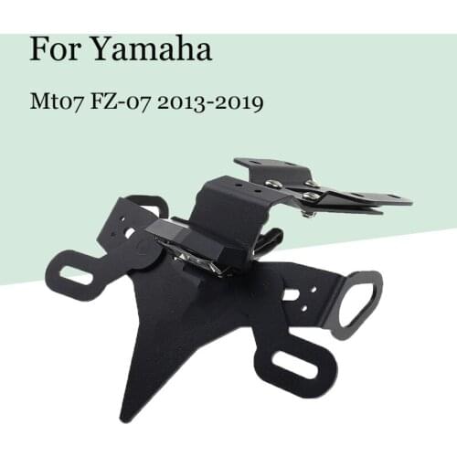 For Yamaha Mt07 FZ-07 2013-2019 Modified License Plate Holder License Plate Bracket License Plate Frame License Plate Frame