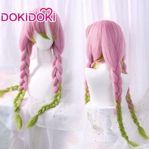 DokiDoki Demon Slayer: Kimetsu no Yaiba Cosplay Wig Tsuyuri Kanawo/Kochou Shinobu/Tokitou Muichirou/Iguro Obanai/Kanroji Mitsuri