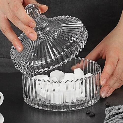 European carved stripe spice box sugar jar dried fruit dish decoration box spice box bar counter salt box sugar box