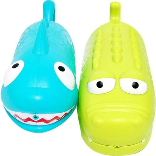FBIL-Childrens Water Shooter Shark Crocodile Air Pressure Toys Water Bath Turtle Bathroom Play Toys for Kids